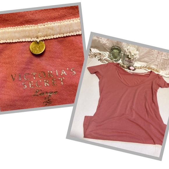 🚫Sold🚫Victoria’s Secret pink soft cotton scoop T - Picture 8 of 8